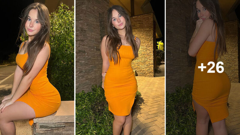 Lexi Marvel wore a charming orange dress that made everyone fascinated