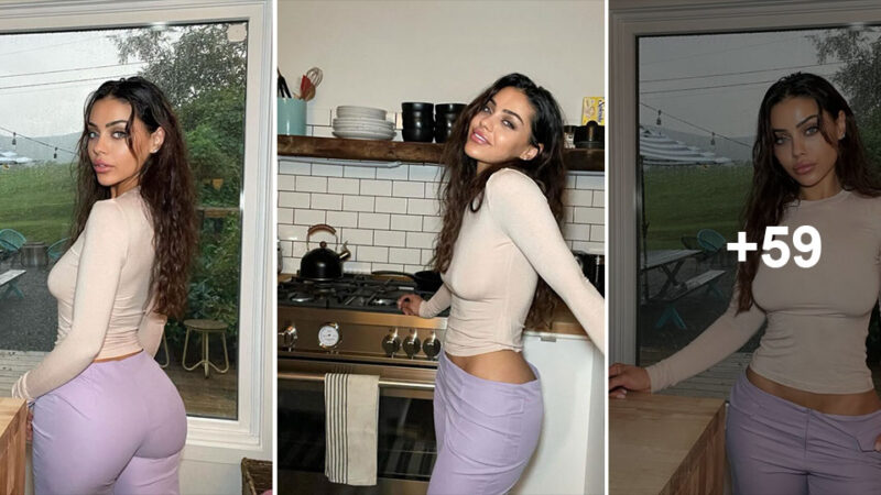 Dina Khalil is praised for her beautiful figure even when wearing everyday clothes