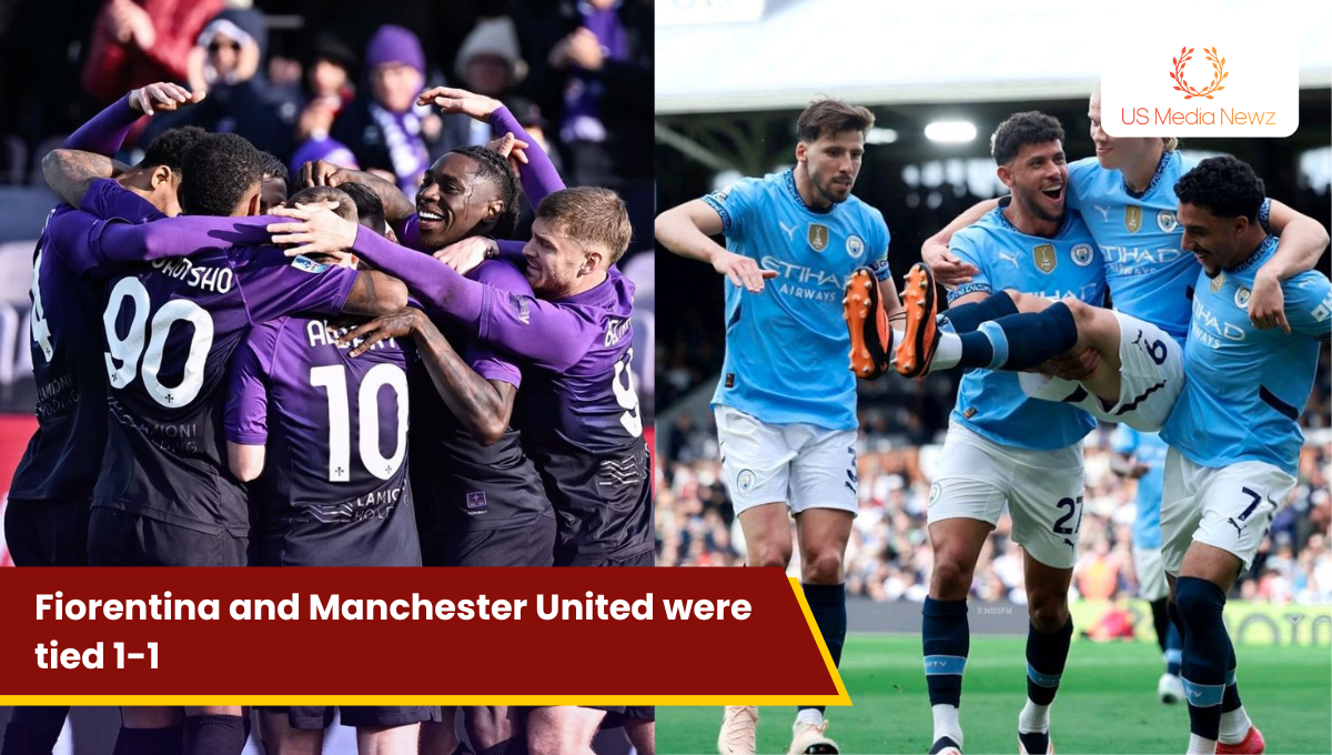 In the pre-season match, Fiorentina and Manchester United were tied 1-1.